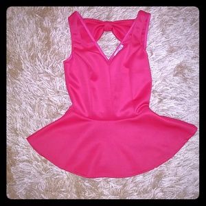 Peplum tank top